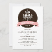 Invitation Chandelier vintage Classic Graduation (Devant)