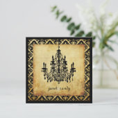 Invitation Chandelier vintage PixDezines+damas olivia (Debout devant)