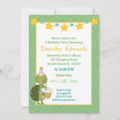 Invitation Chandelle à la Tortue mignonne Anniversaire (Devant)