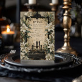 Invitation Chandelle de Cercueil Hanté Rassemblement Gothique