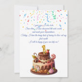 Invitation Chandelle d'invitation d'anniversaire (Devant)