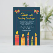 Invitation Chandelles de Noël par bougies d'art (Debout devant)