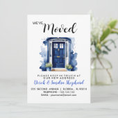 Invitation Changement d'adresse que nous avons déplacé porte  (Debout devant)