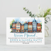 Invitation Changement d'adresse que nous avons déplacé rue (Debout devant)