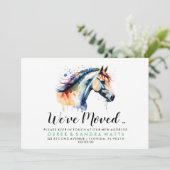 Invitation Changement d'adresse que nous avons déplacé un che (Debout devant)