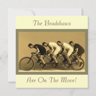 Invitation Changement d'adresse Vintage amusant