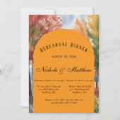 Invitation Changement de couleur du dîner de répétition Feuil (Devant)