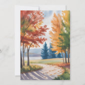 Invitation Changement de couleur du dîner de répétition Feuil (Dos)