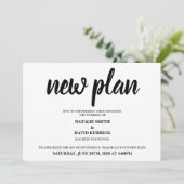 Invitation Changement de date Annonce de mariage reporté (Debout devant)