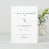 Invitation Changement de date de Vine Invite d'amour espagnol (Debout devant)