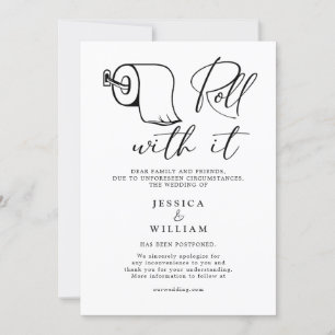 Invitation Changement de date moderne reporté Annulé événemen