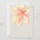 Invitation Changement de plan aquarelle douche florale par co (Dos)