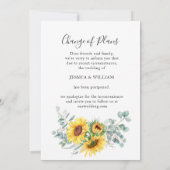 Invitation Changement de plan L'amour est le patient Mariage (Dos)