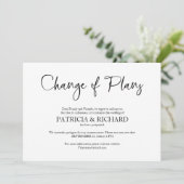 Invitation Changement de plans Annonce de report de mariage (Debout devant)