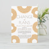 Invitation Changement de plans Caramel Brown Donut Baby Sprin (Debout devant)