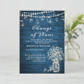 Invitation Changement de Plans Guande de Bébé Lumières de Cha (Debout devant)