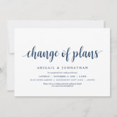 Invitation Changement de plans, Mariage Changer la date (Devant)