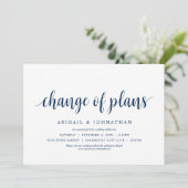 Invitation Changement de plans, Mariage Changer la date (Debout devant)