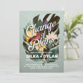 Invitation Changement de plans Mariage reporté Annonce (Debout devant)