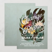 Invitation Changement de plans Mariage reporté Annonce (Devant / Derrière)