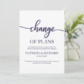 Invitation Changement De Plans Mariage Reporté Annulé (Debout devant)