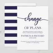 Invitation Changement De Plans Mariage Reporté Annulé (Devant / Derrière)