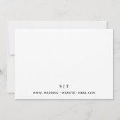 Invitation Changement de Plans Reportés Annonce de Mariage (Dos)