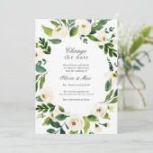 Invitation Changement de verdure Report de la date du mariage (Debout devant)