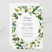 Invitation Changement de verdure Report du mariage (Devant / Derrière)