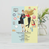 Invitation Changement de vie Parti de retraite des femmes (Debout devant)