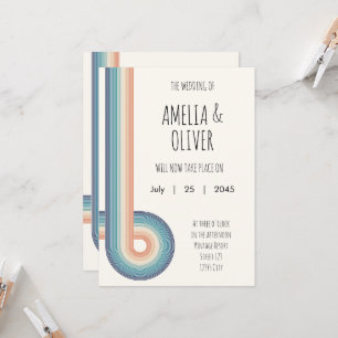 Invitation Changement Rétro de Plans Mariage Reporté Mise à J