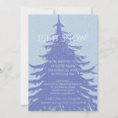 Invitation Changer de couleur de l'arbre à neige moderne Noël (Dos)
