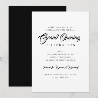 Invitation CHANGER DE COULEUR Entreprise formelle Grand ouver