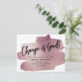 Invitation Changer est une bonne écriture Rose Gold Swash Car (Debout devant)