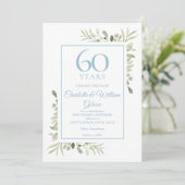 Invitation Changer la Date 60e Anniversaire de Verdure (Debout devant)