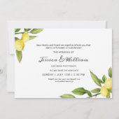 Invitation Changer la date Citrons Verdure Reporté (Dos)