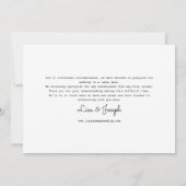 Invitation Changer la date Reporté Événement annulé (Dos)