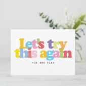 Invitation Changer la date reportée événement annulé (Debout devant)