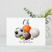 Invitation Changer la date reportée événement annulé amusant (Debout devant)