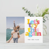 Invitation Changer la date reportée événement annulé Photo (Debout devant)