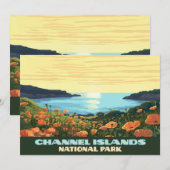 Invitation Channel Islands National Park California Smugglers (Devant / Derrière)