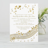 Invitation Chanson d'amour mariage (Debout devant)