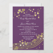 Invitation Chanson d'amour mariage (Devant)