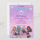 Invitation Chanson d'anniversaire K-Pop coréenne (Devant)