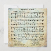 Invitation Chanson de Noël (Dos)