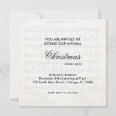 Invitation Chanson de Noël (Devant)