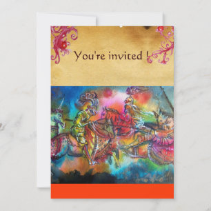 INVITATION CHANSON DE ROLAND/ COMBAT DES CHEVALIERS EN TOURNO