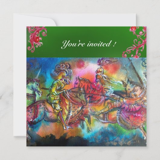 INVITATION CHANSON DE ROLAND/ COMBAT DES CHEVALIERS EN TOURNO (Devant)