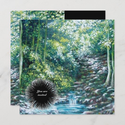 INVITATION CHANSONS D'ÉTÉ DANS LA FORÊT (Devant / Derrière)