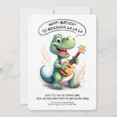 Invitation Chant Dinosaure Cute | Anniversaire de enfant de m (Devant)